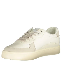 White Polyester Sneaker
