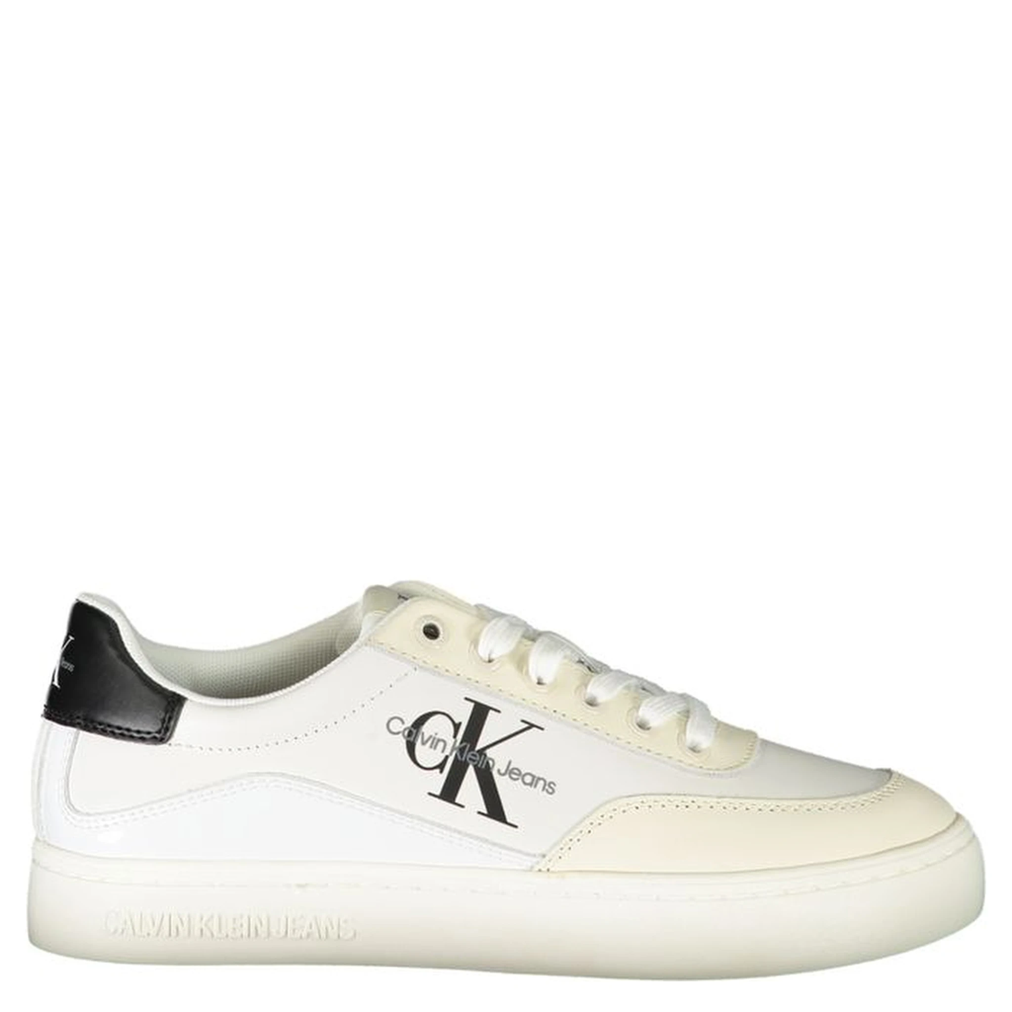 White Polyester Sneaker