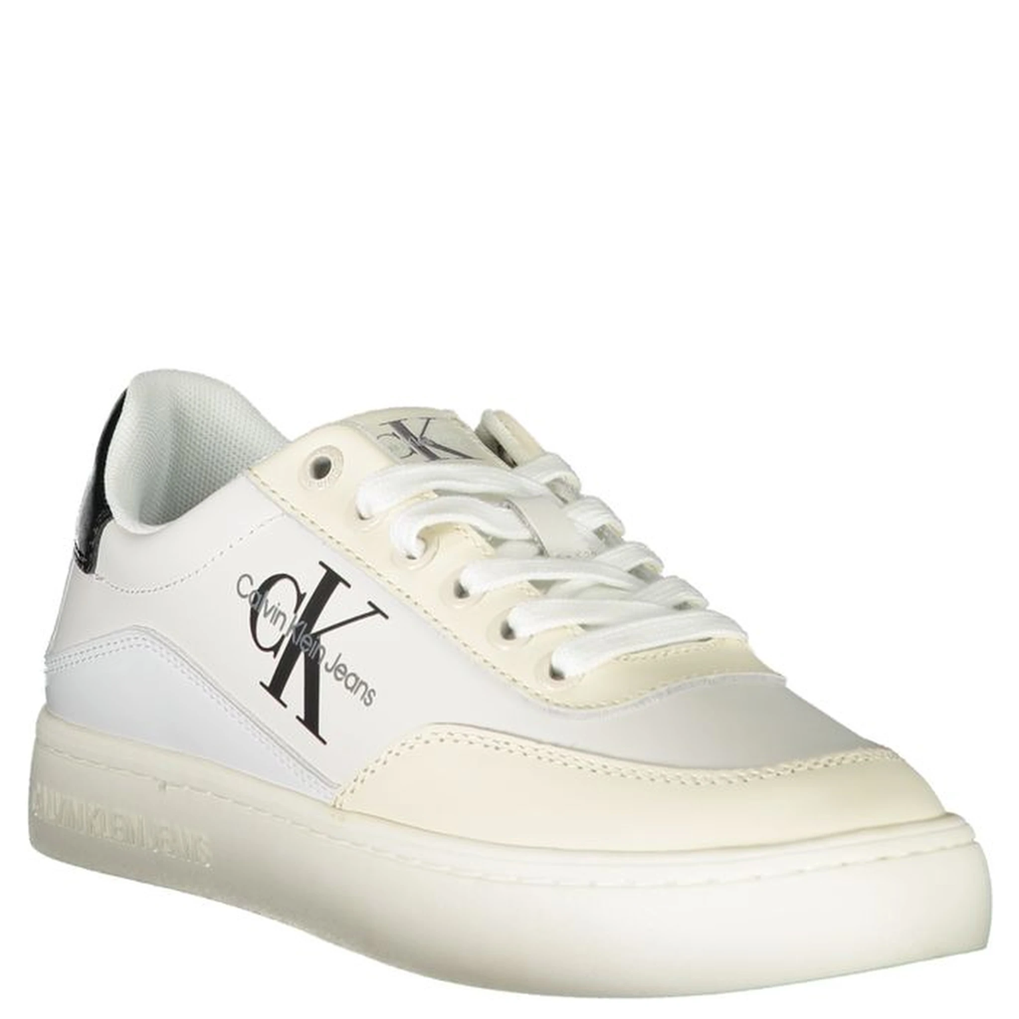 White Polyester Sneaker