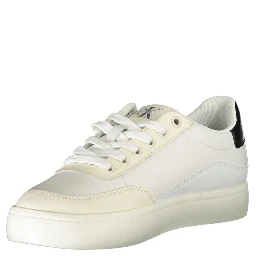 White Polyester Sneaker