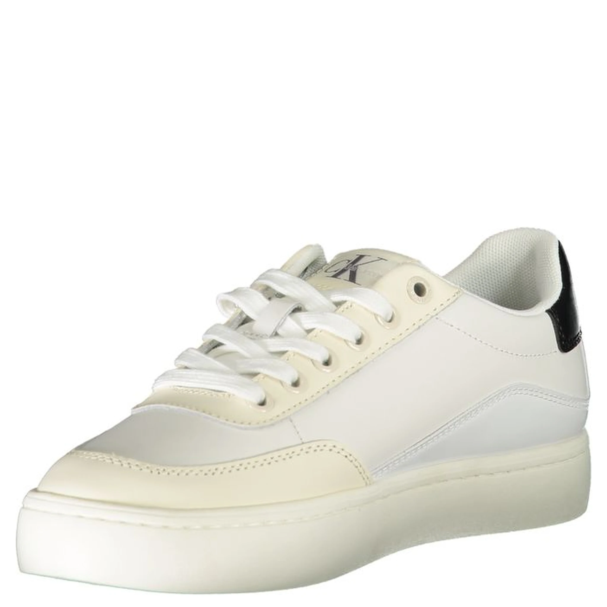 White Polyester Sneaker