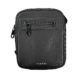 Black Polyester Shoulder Bag