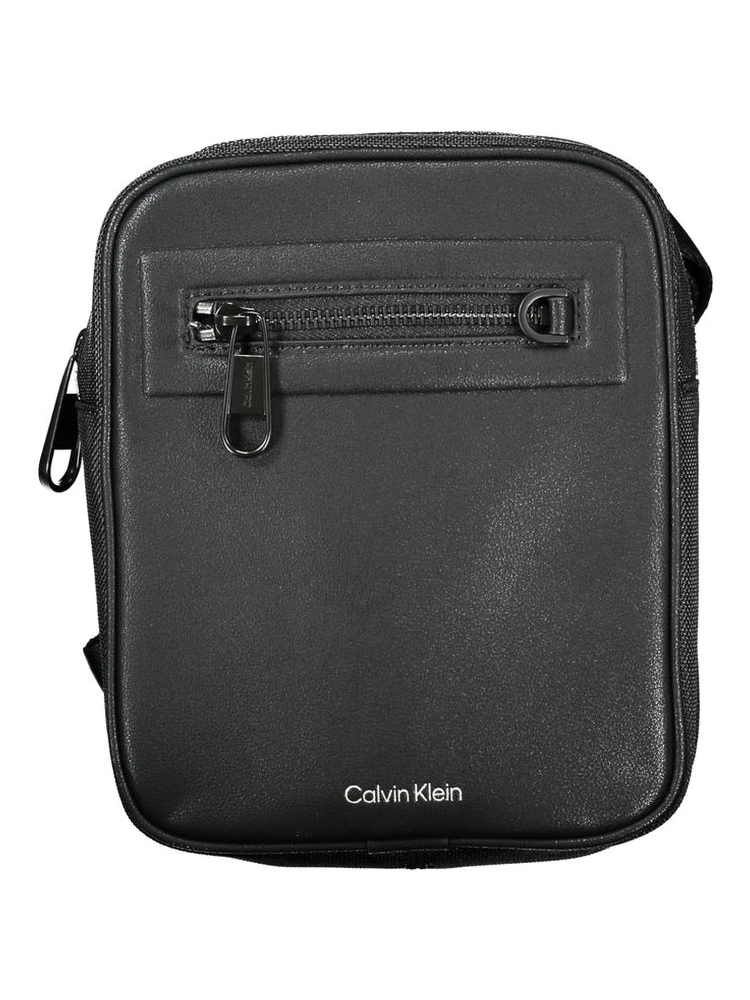 Black Polyester Shoulder Bag