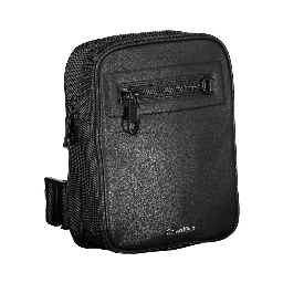 Black Polyester Shoulder Bag
