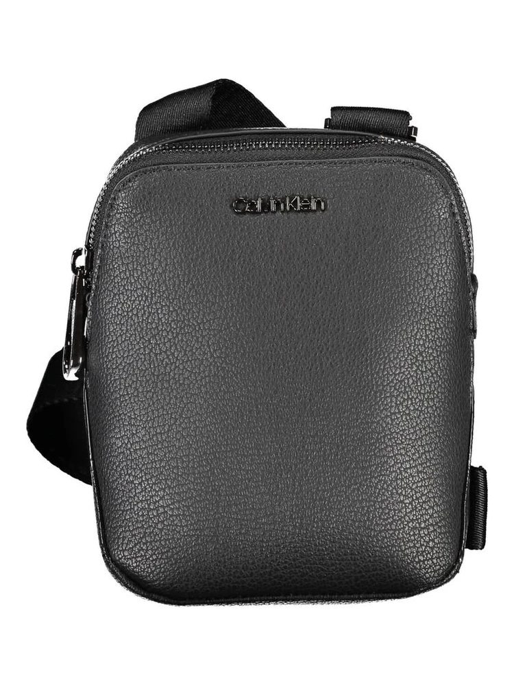 Black Polyester Shoulder Bag