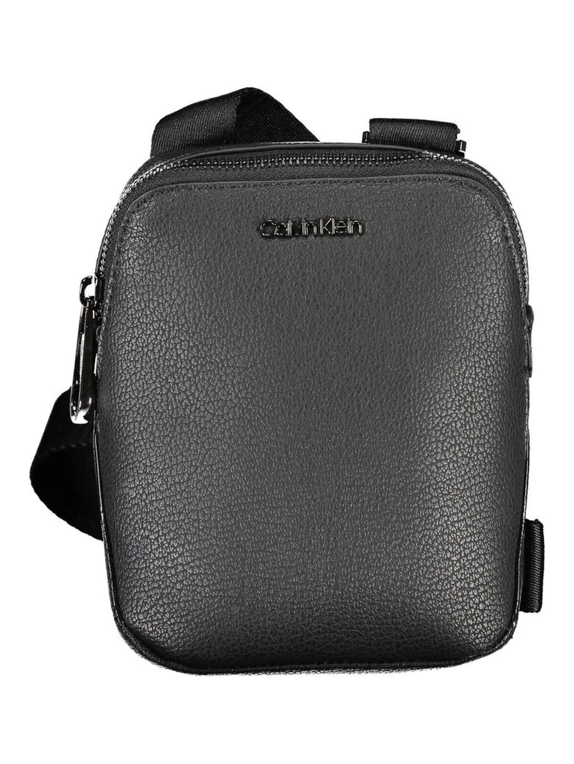 Black Polyester Shoulder Bag