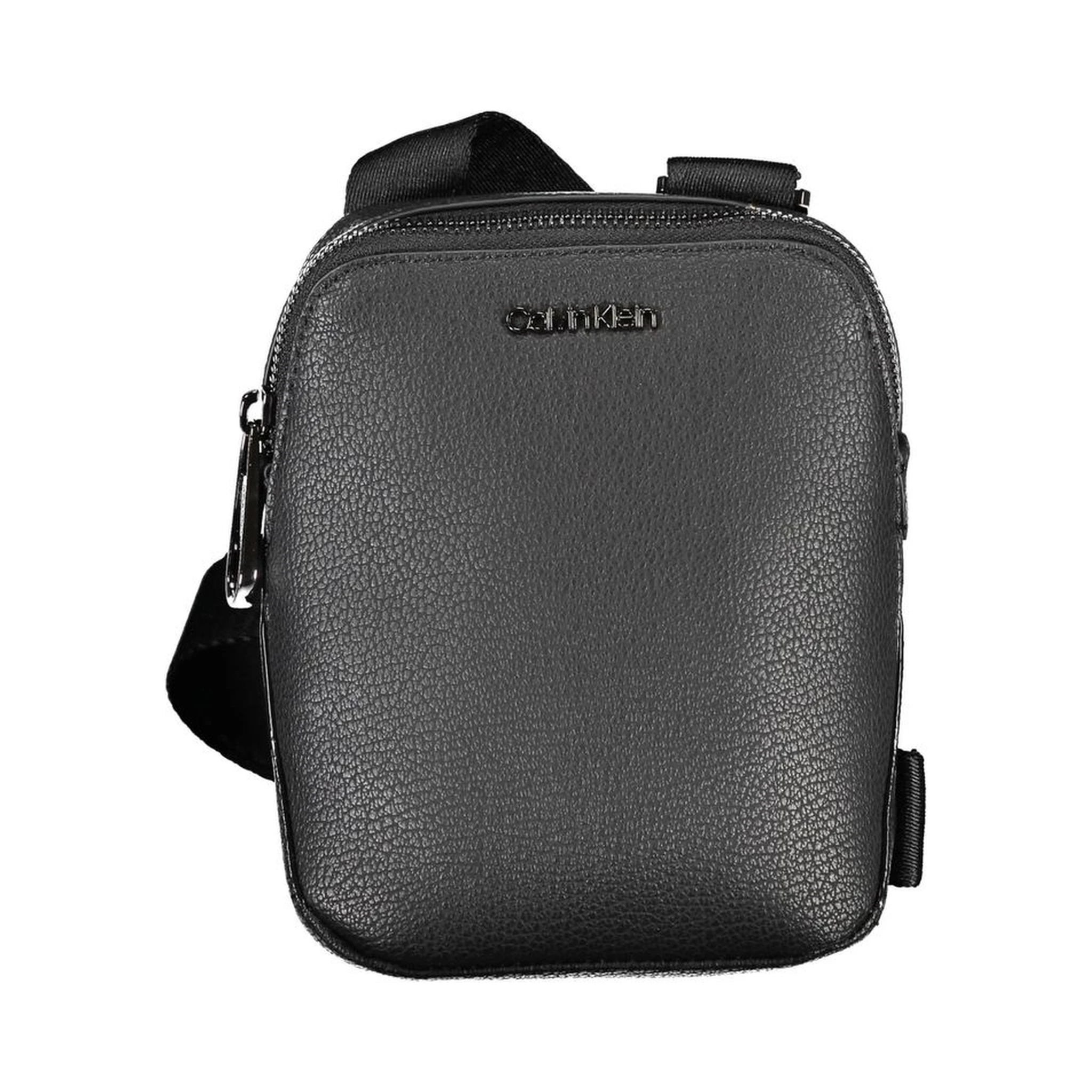 Black Polyester Shoulder Bag