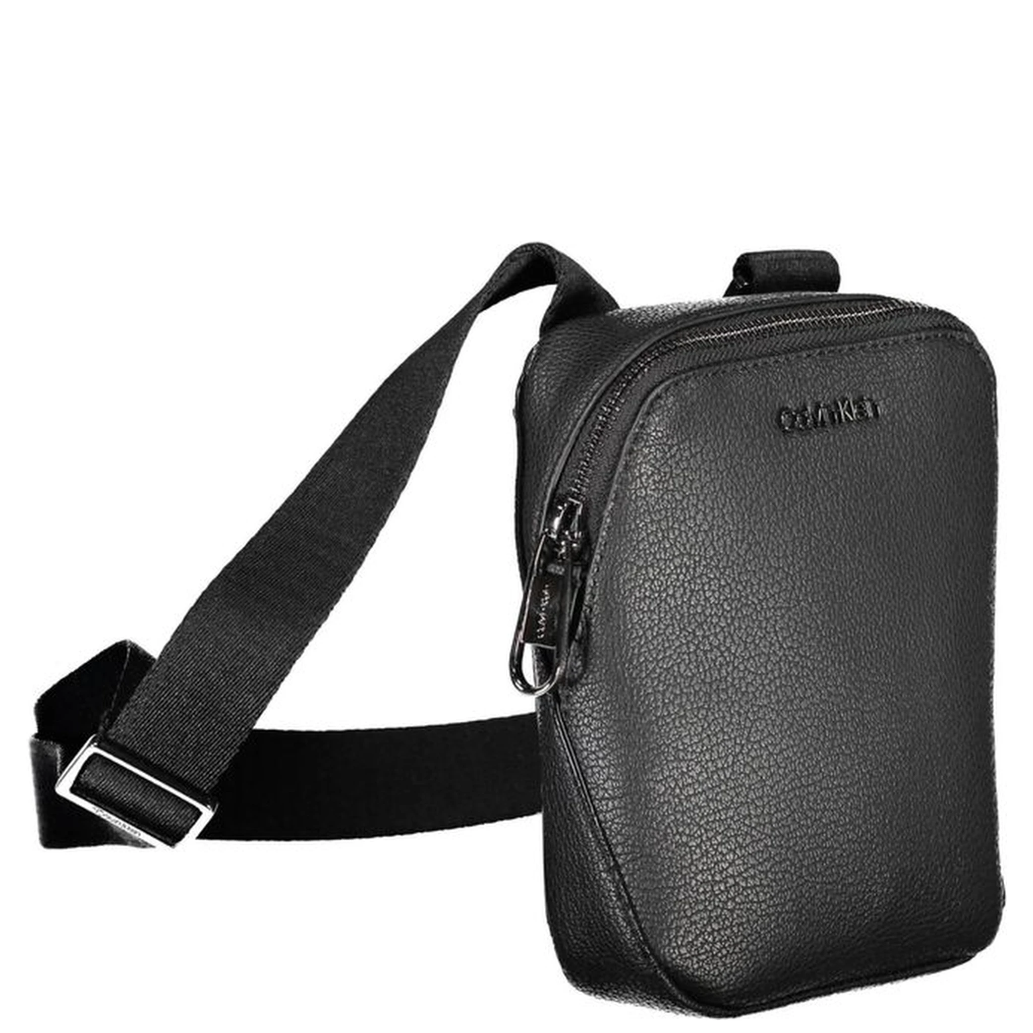 Black Polyester Shoulder Bag