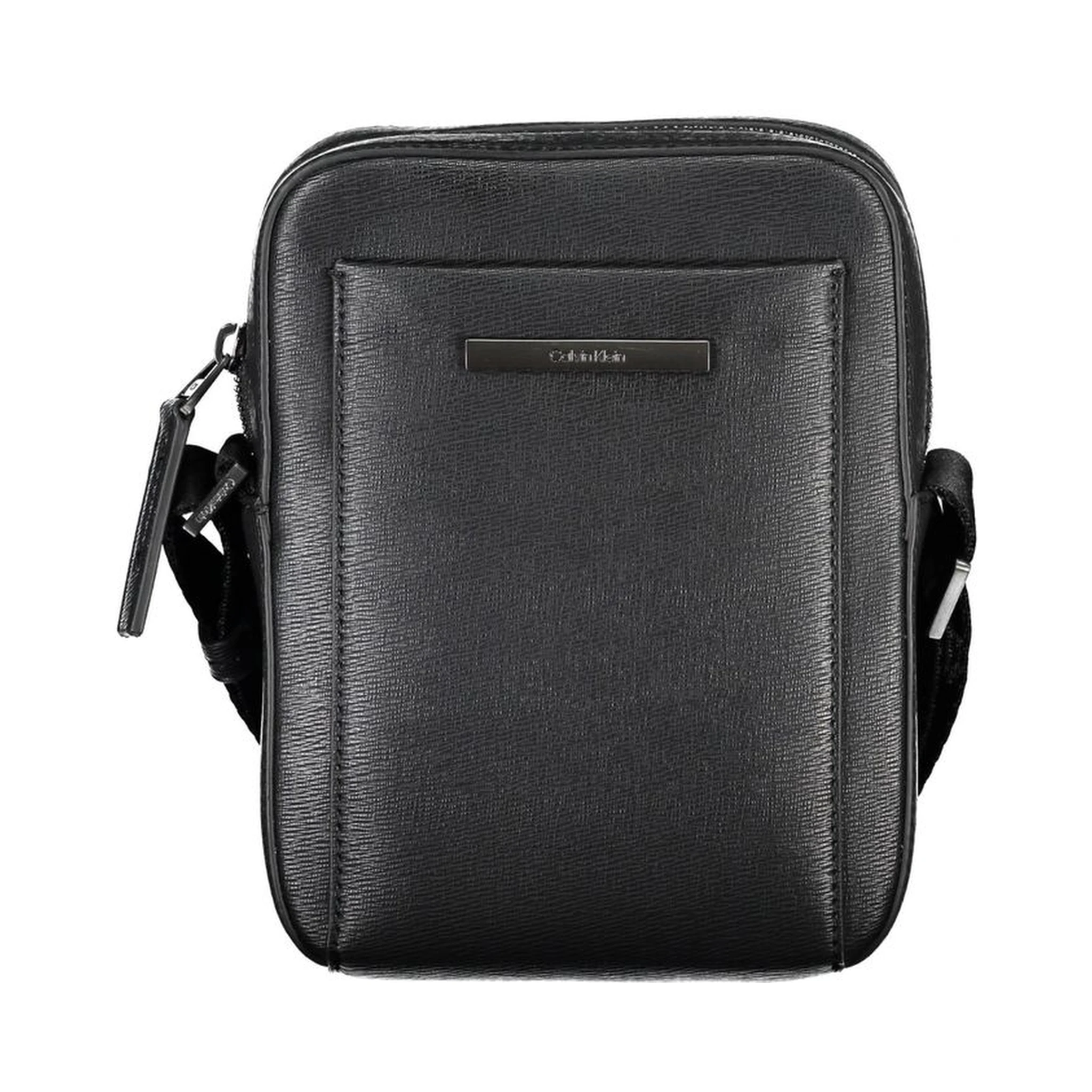 Black Polyester Shoulder Bag