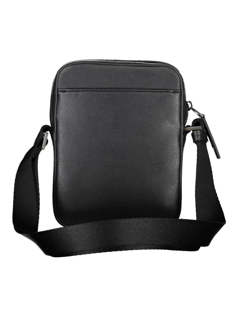 Black Polyester Shoulder Bag