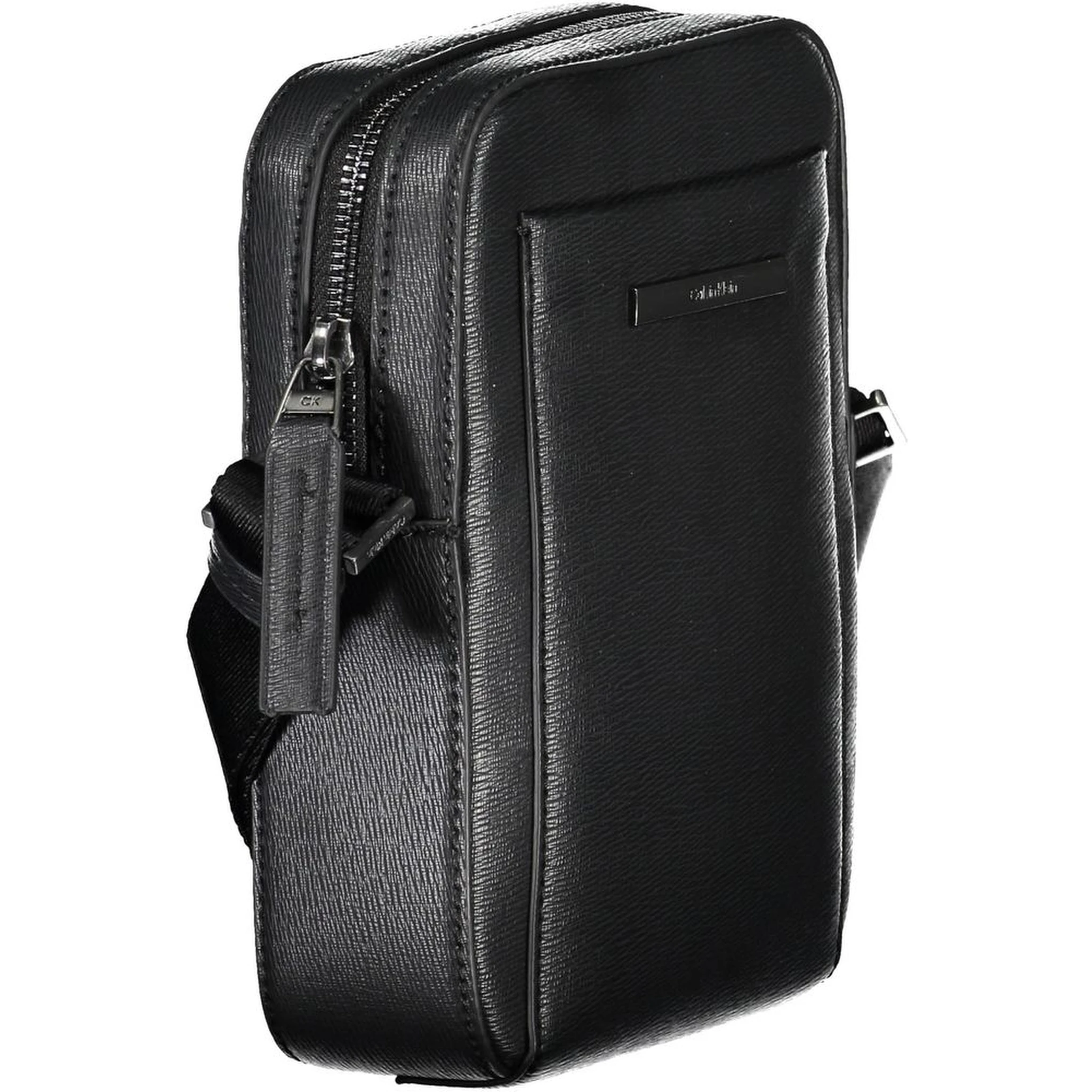 Black Polyester Shoulder Bag