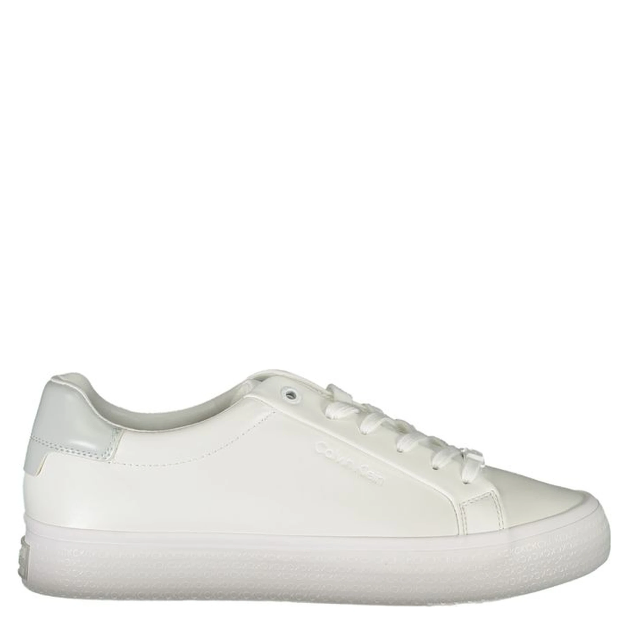 White Polyester Sneaker