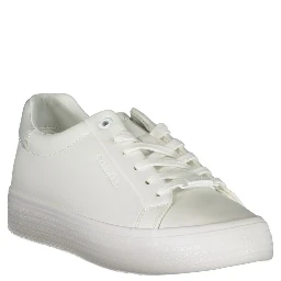 White Polyester Sneaker