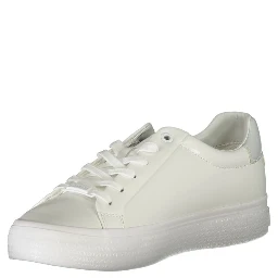 White Polyester Sneaker