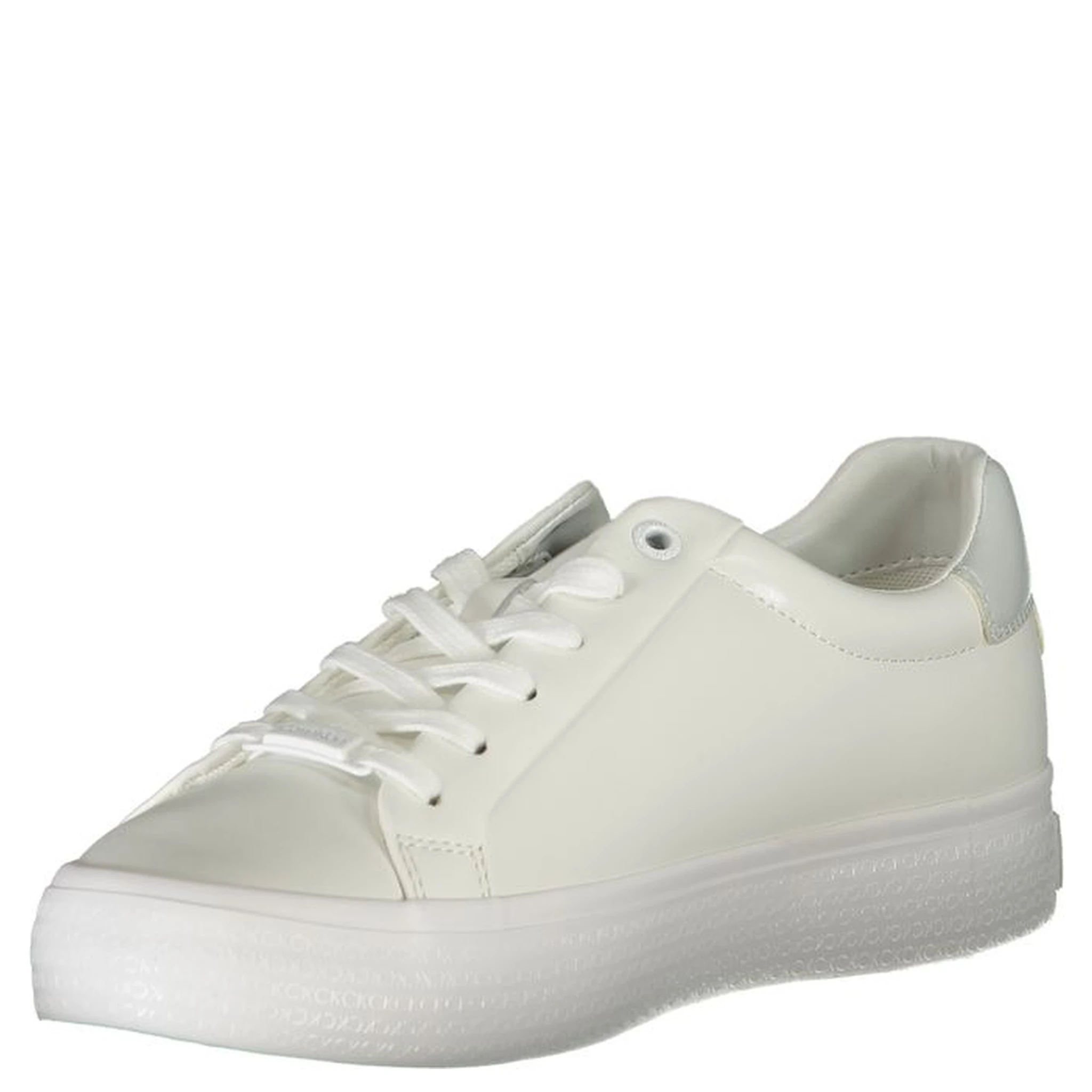 White Polyester Sneaker