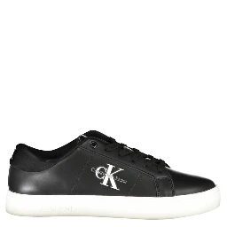 Black Polyester Sneaker