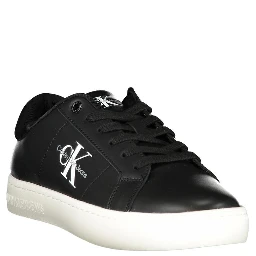 Black Polyester Sneaker