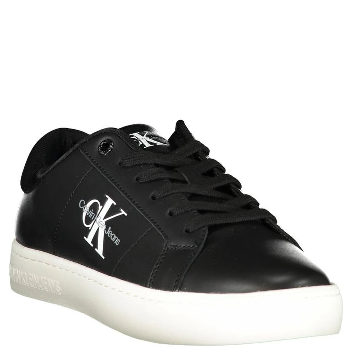 Black Polyester Sneaker