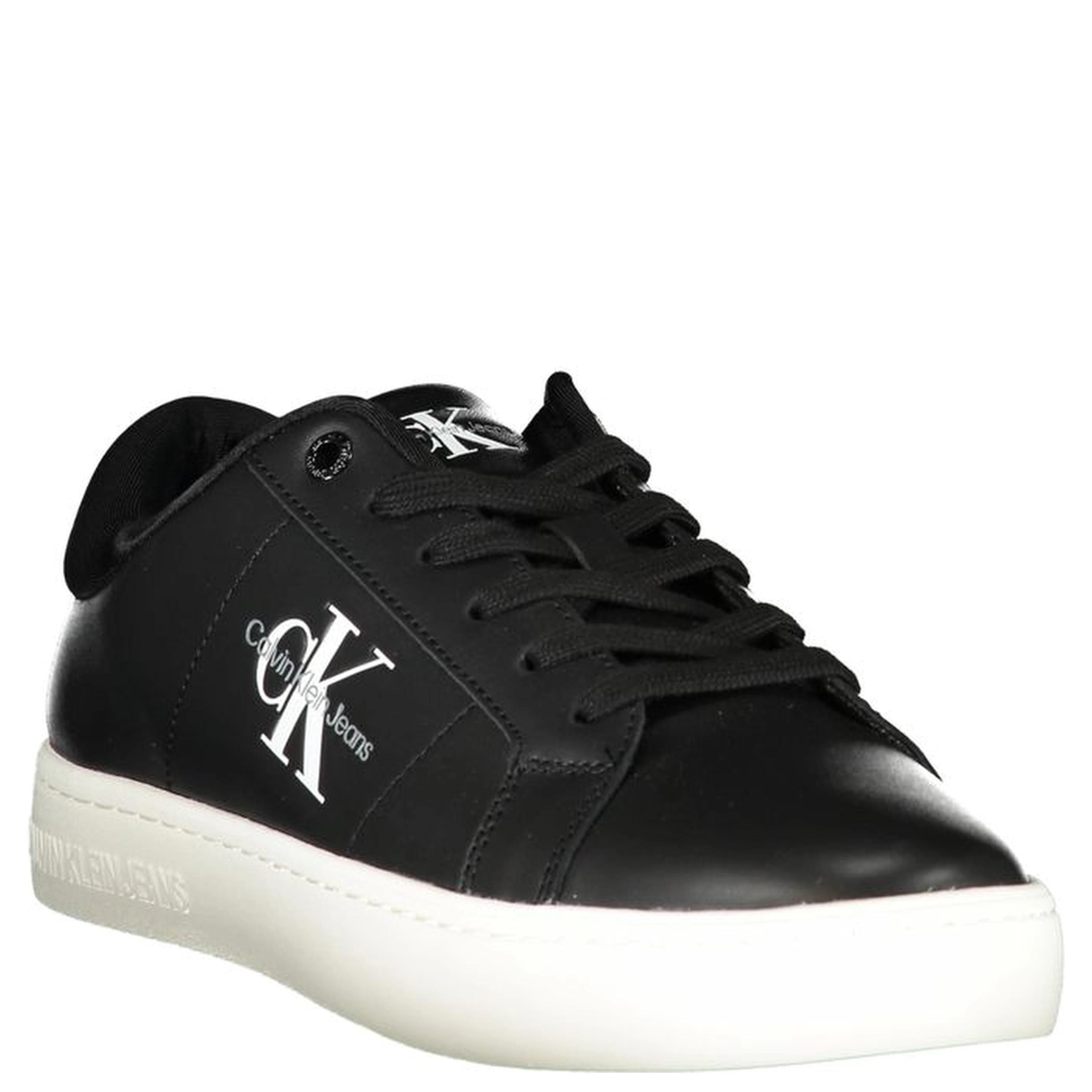 Black Polyester Sneaker