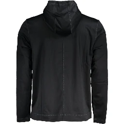 Black Polyester Sweatshirt