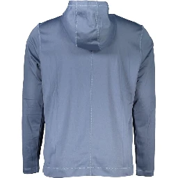 Blue Polyester Sweatshirt