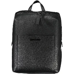 Black Polyester Backpack