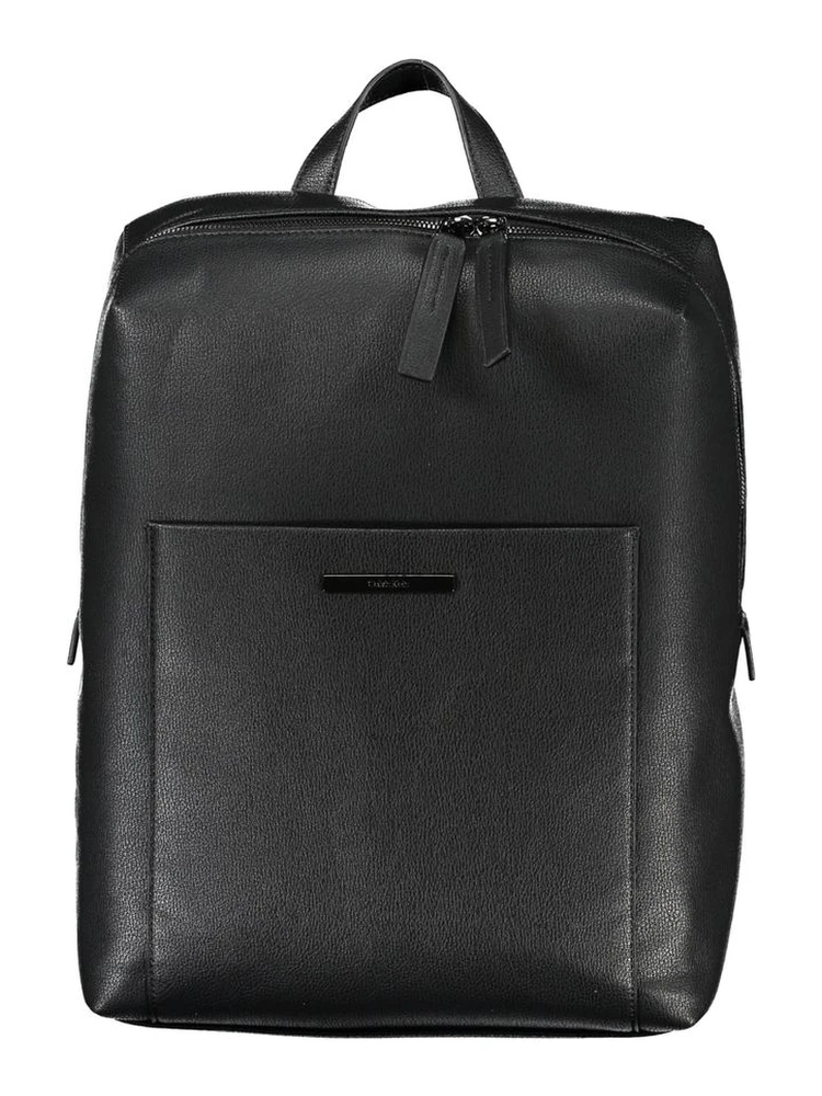 Black Polyester Backpack