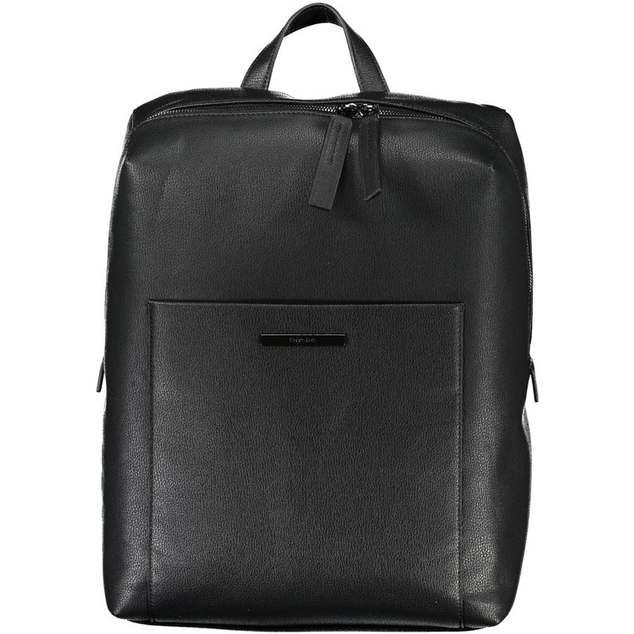 Black Polyester Backpack