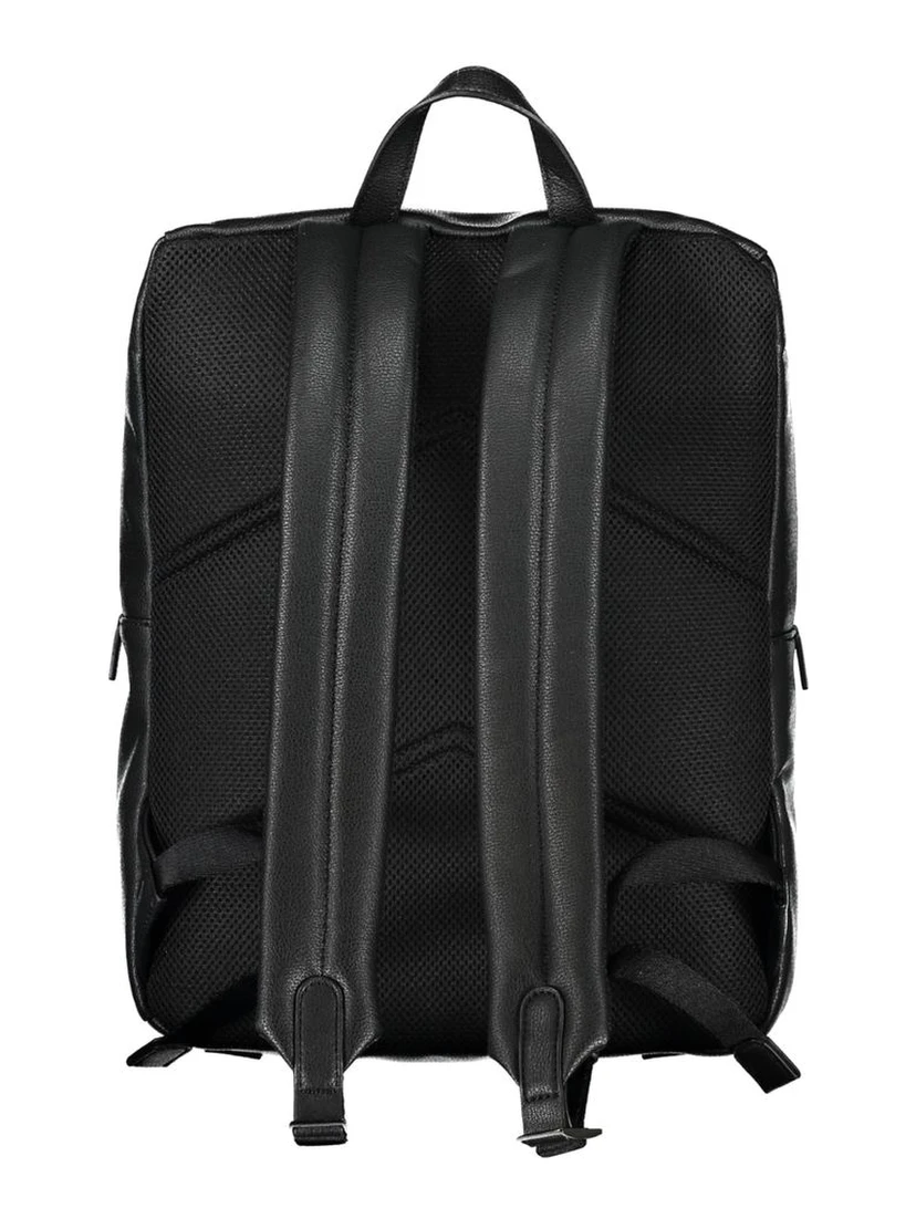 Black Polyester Backpack