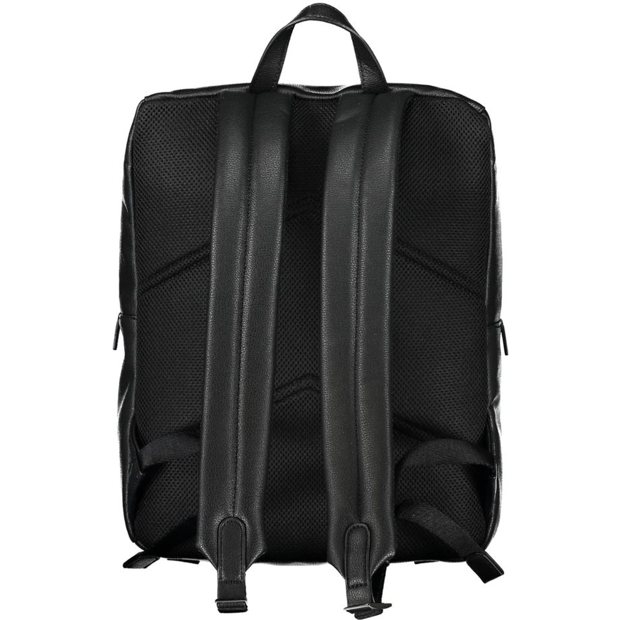 Black Polyester Backpack