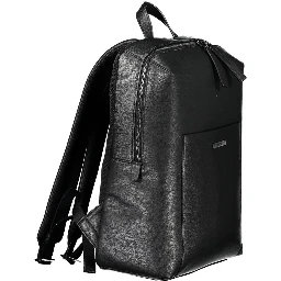 Black Polyester Backpack