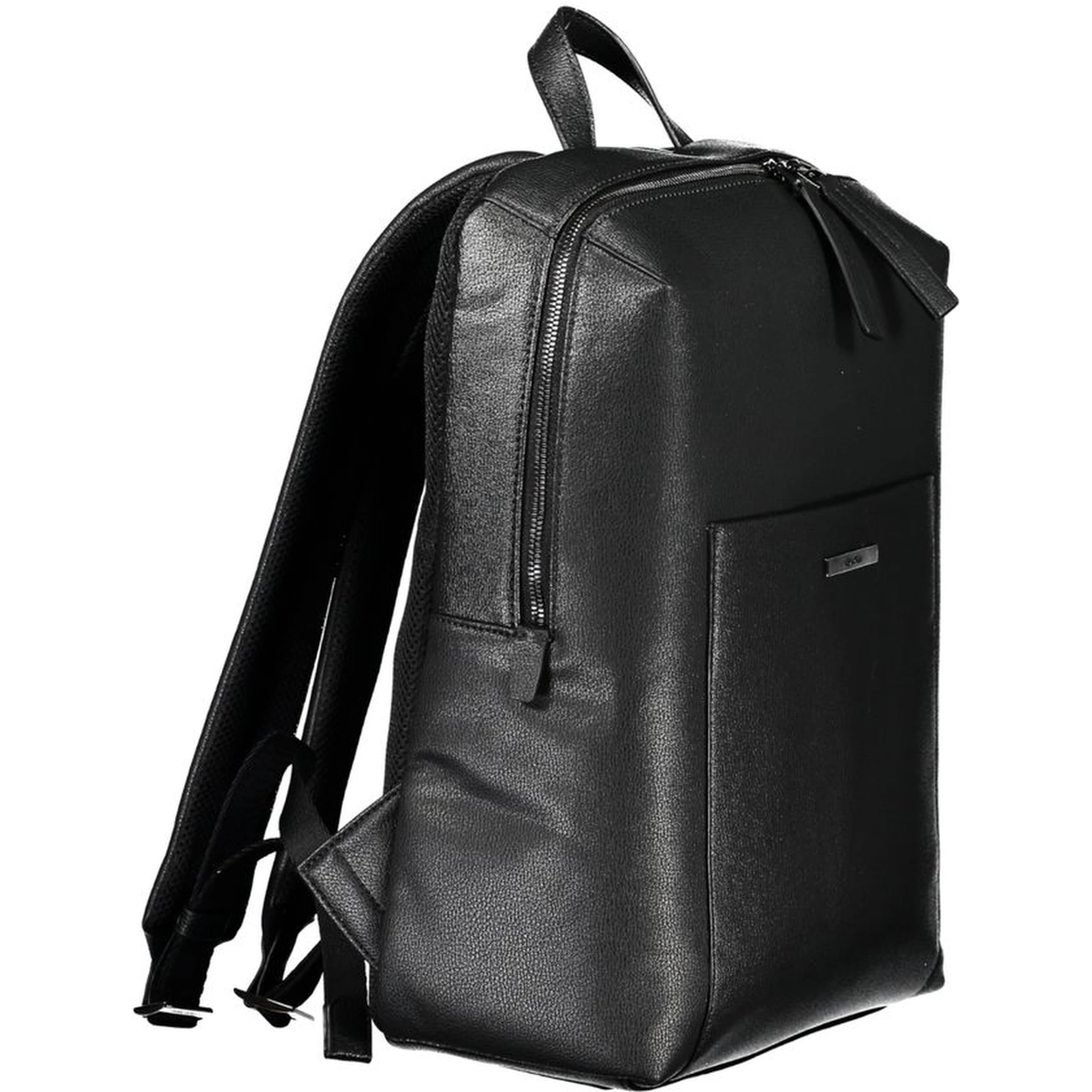 Black Polyester Backpack
