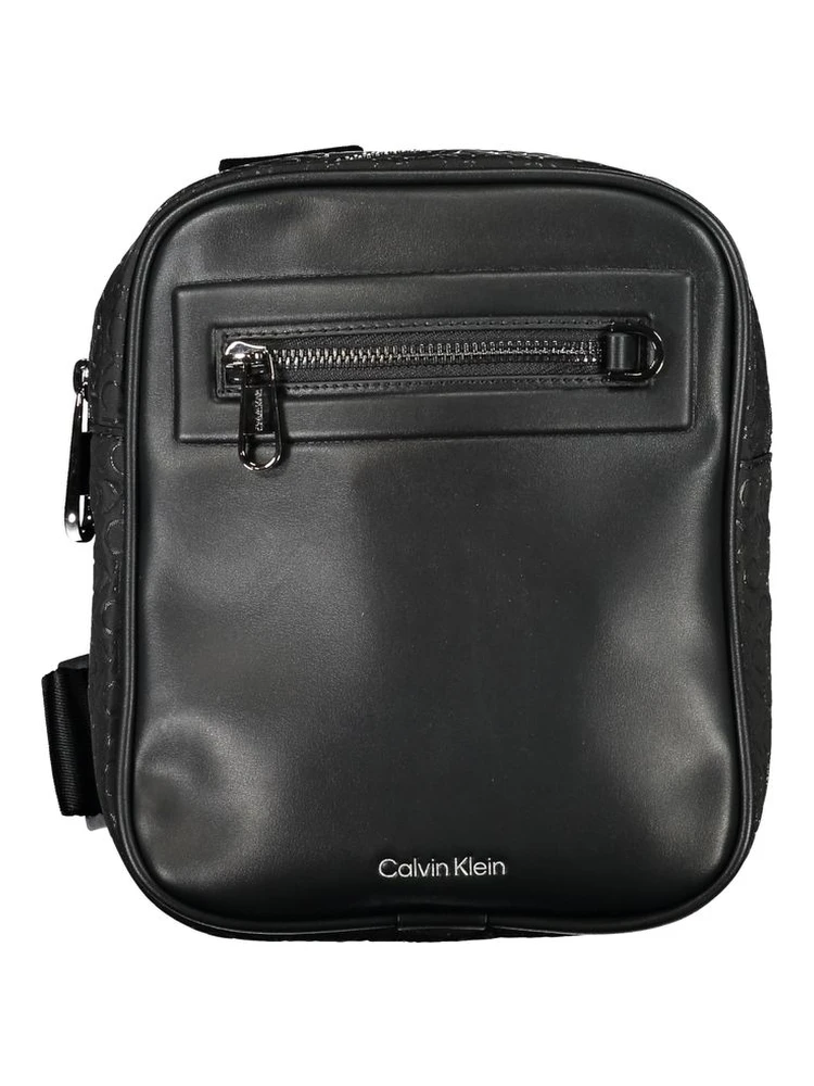 Black Polyester Shoulder Bag