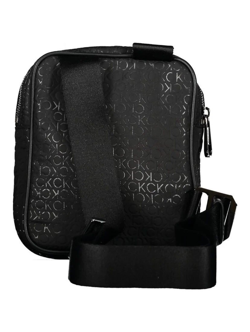 Black Polyester Shoulder Bag