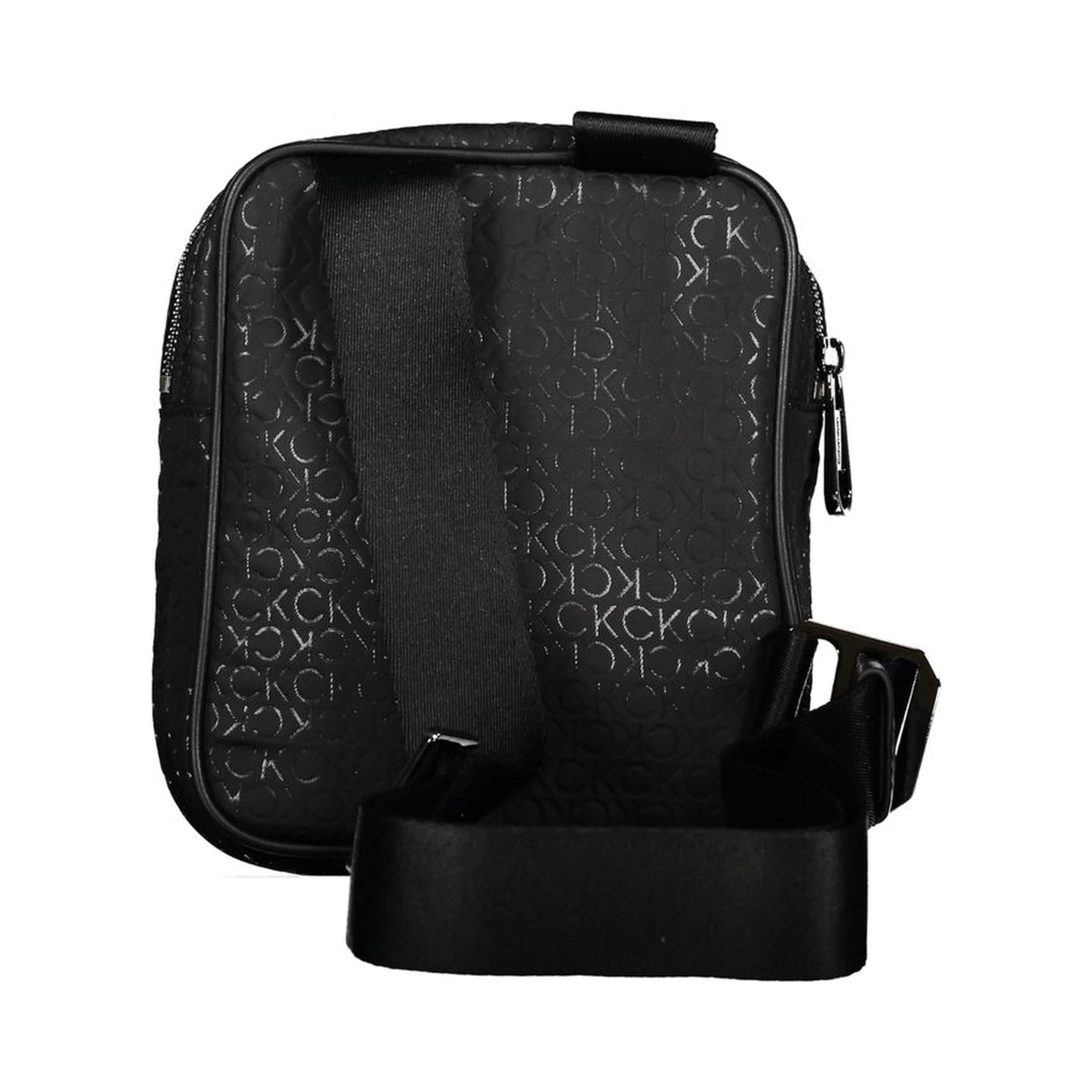 Black Polyester Shoulder Bag