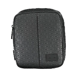 Black Polyester Shoulder Bag