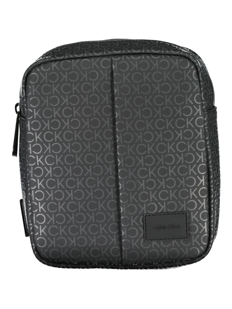 Black Polyester Shoulder Bag