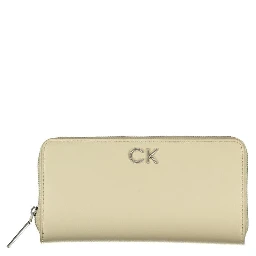 Beige Polyester Wallet