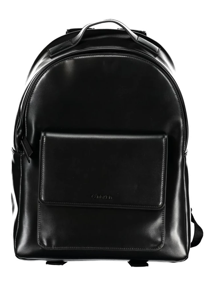 Black Polyester Backpack
