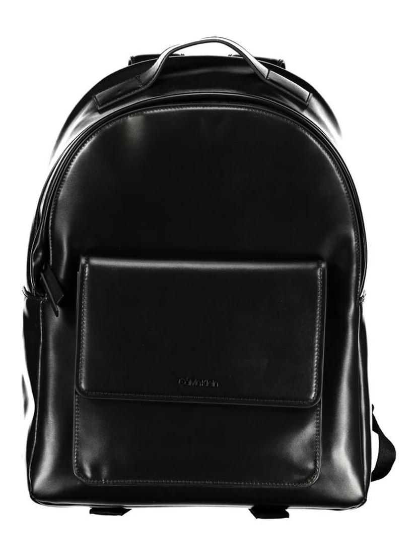 Black Polyester Backpack