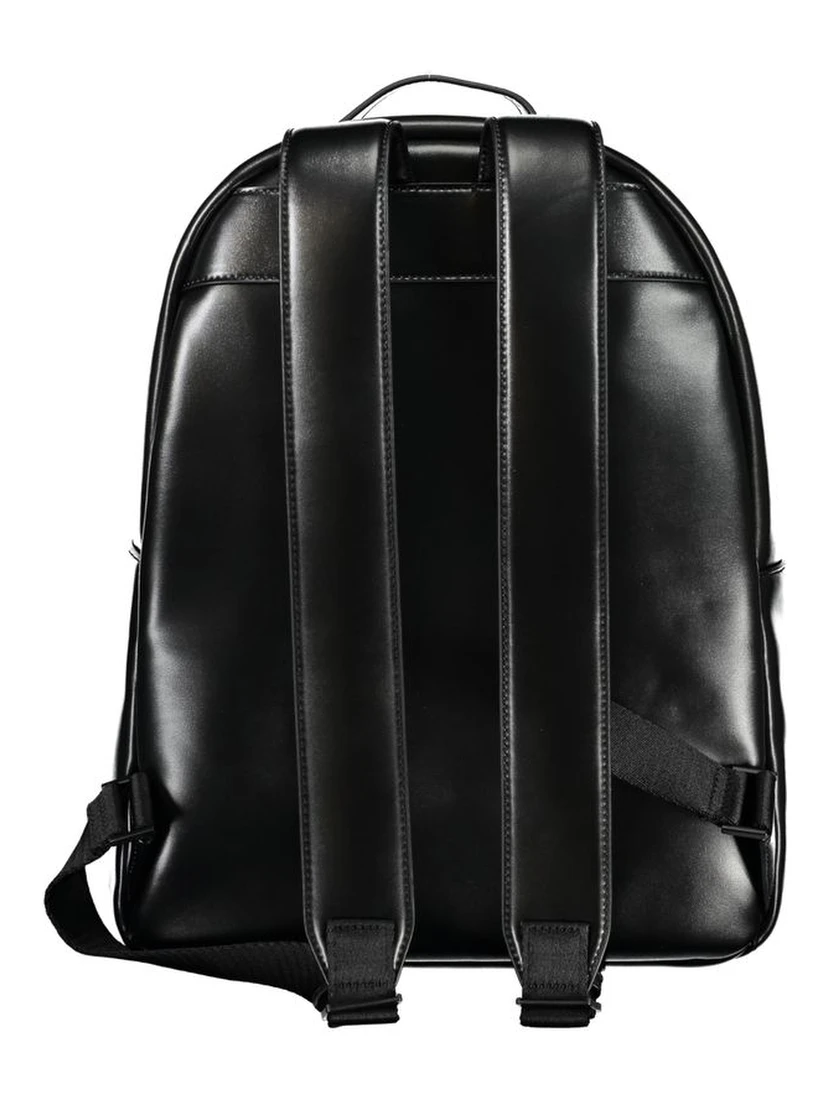 Black Polyester Backpack