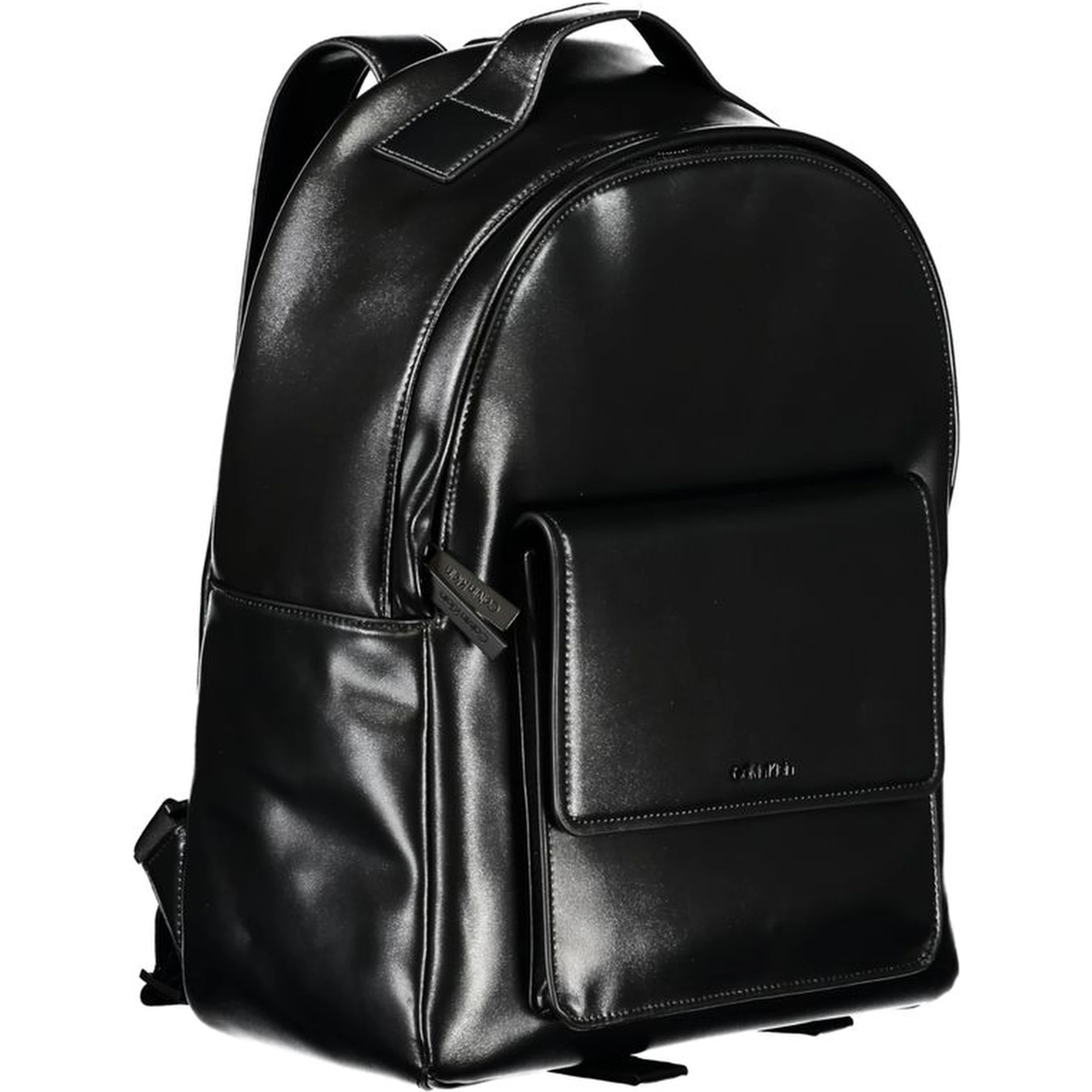 Black Polyester Backpack