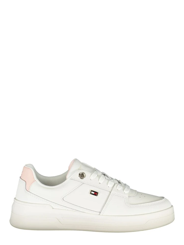 White Polyester Sneaker