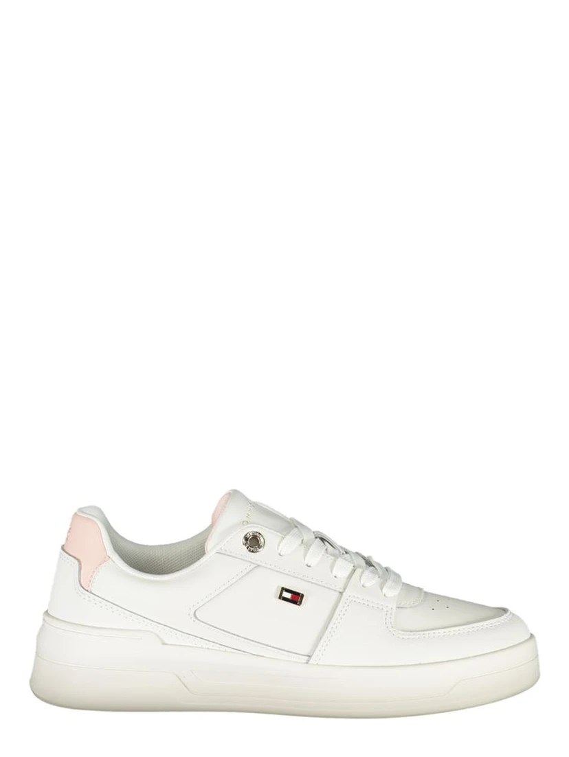 White Polyester Sneaker