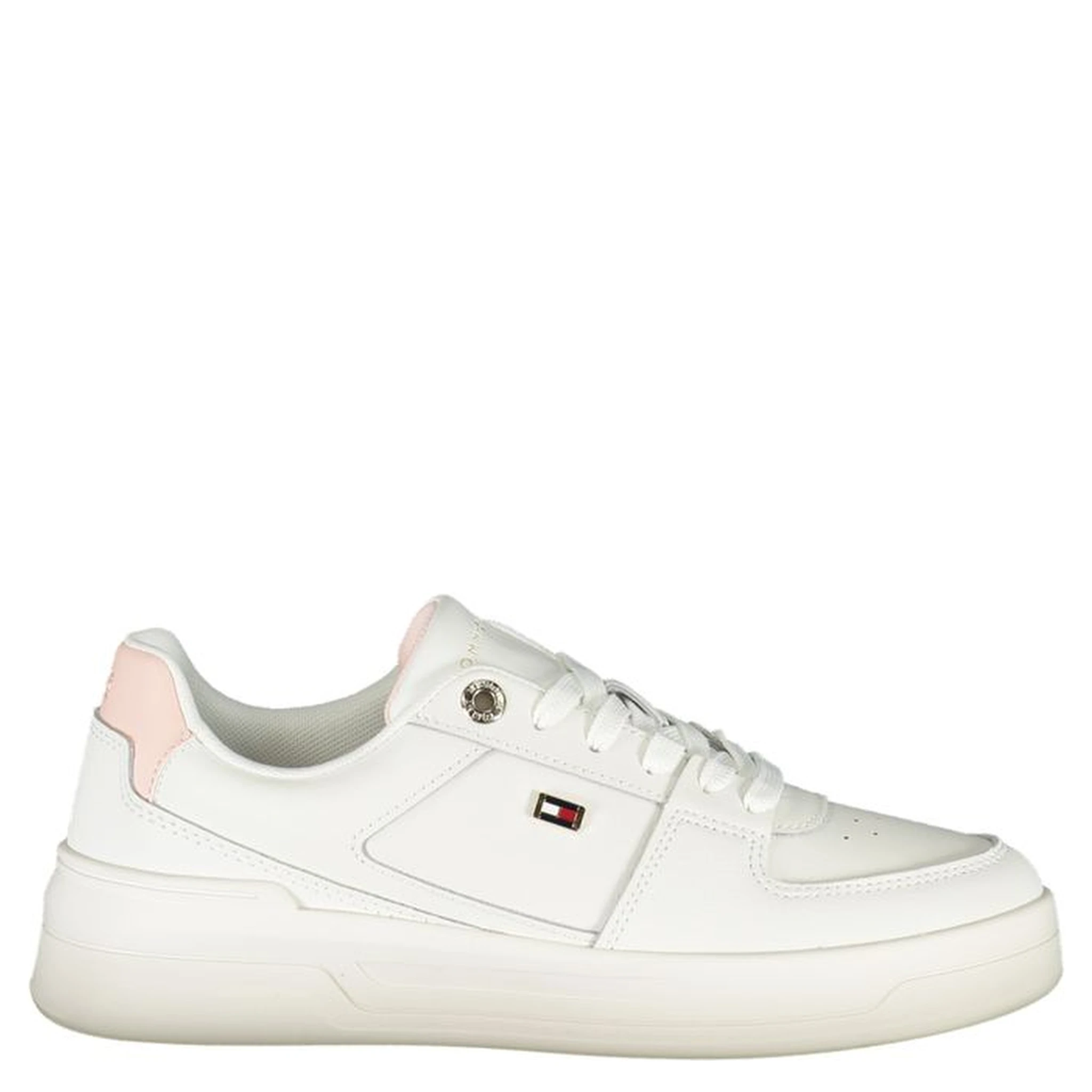 White Polyester Sneaker