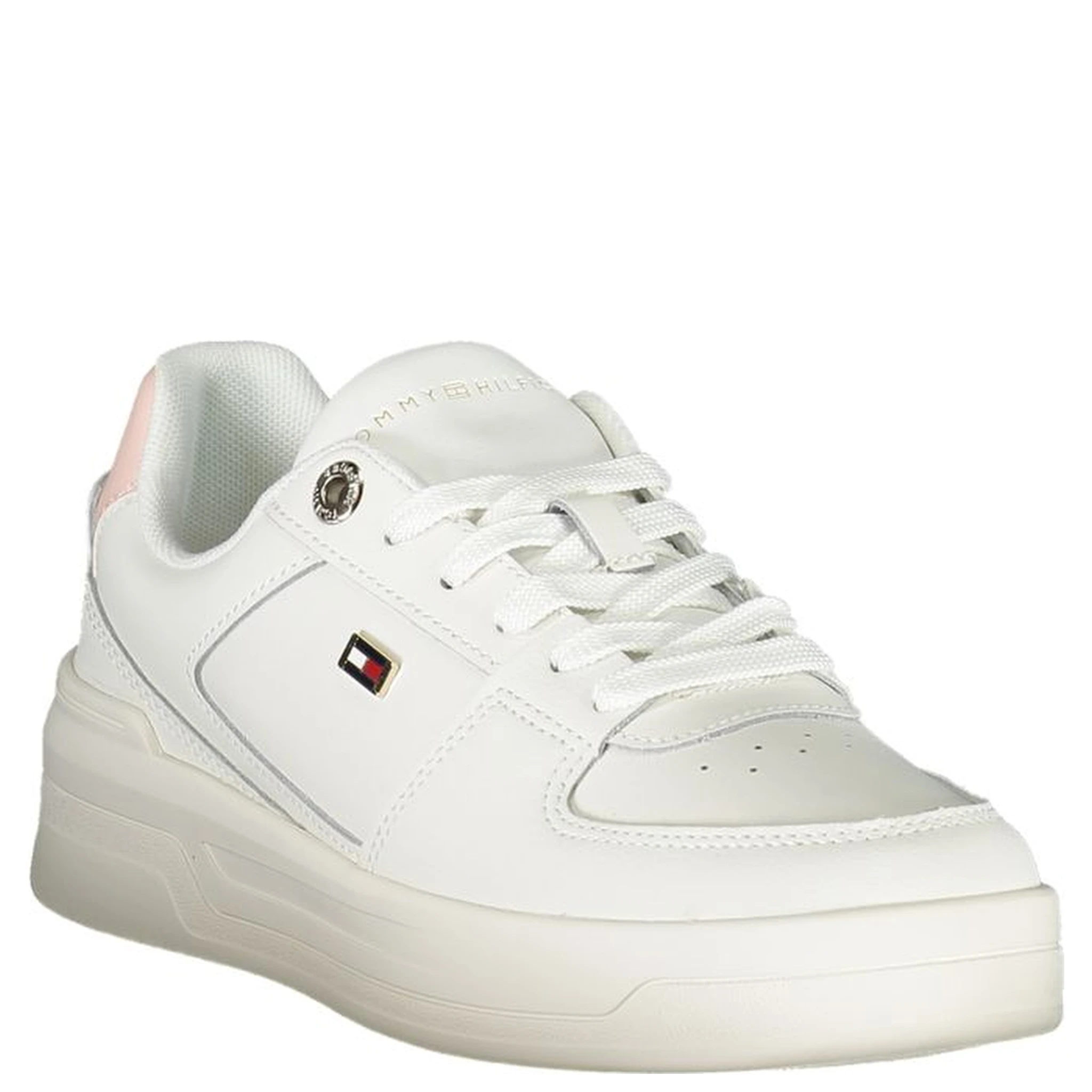 White Polyester Sneaker