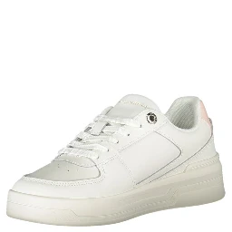White Polyester Sneaker