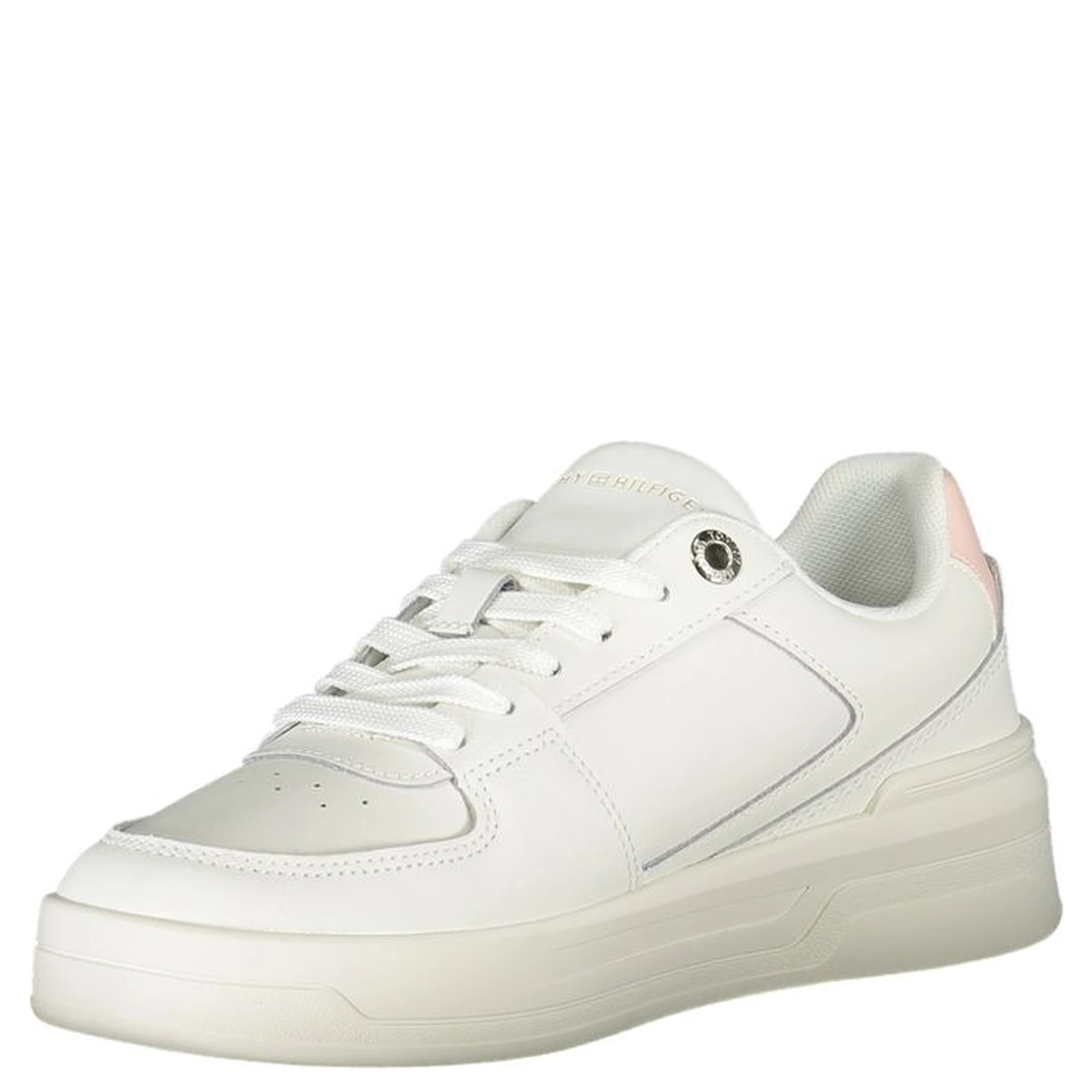 White Polyester Sneaker