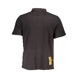 Black Cotton Polo Shirt