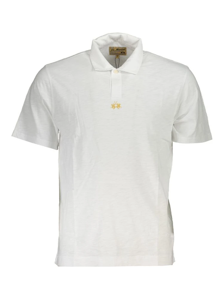 White Cotton Polo Shirt